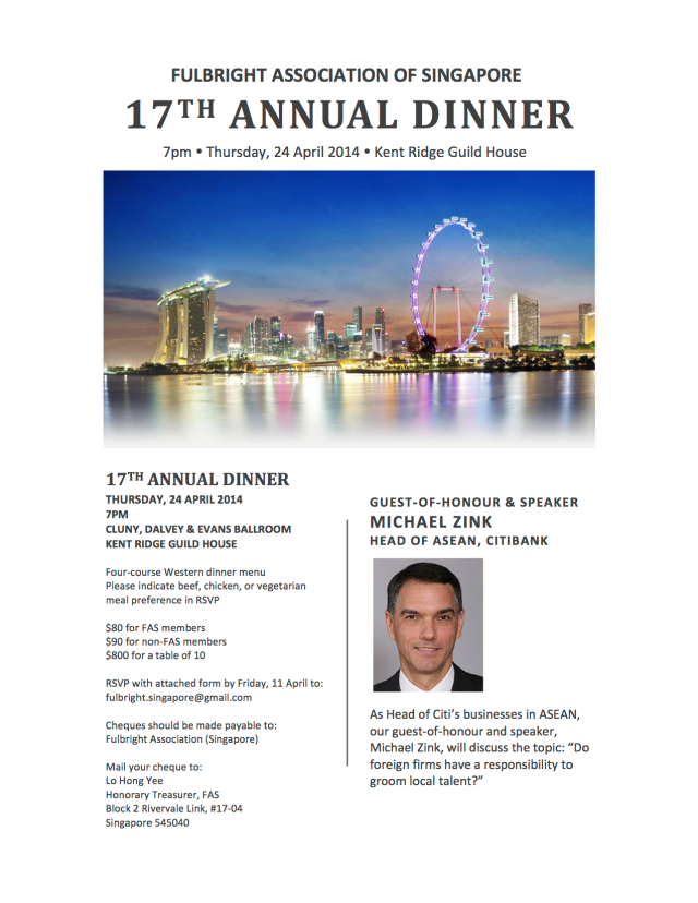FAS 2014 Annual Dinner Flyer